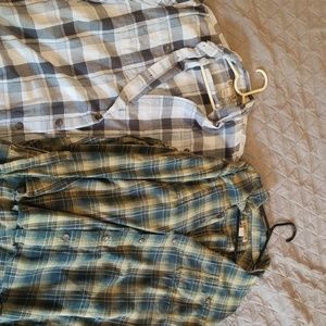 2 Duluth trading flannels